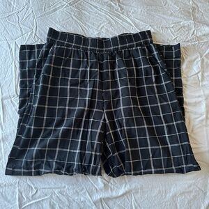 Marine Layer Black and White Plaid Pants
